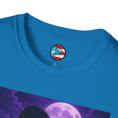 Merlina en MTB - MTB PR TRAILS - Unisex Softstyle T-Shirt