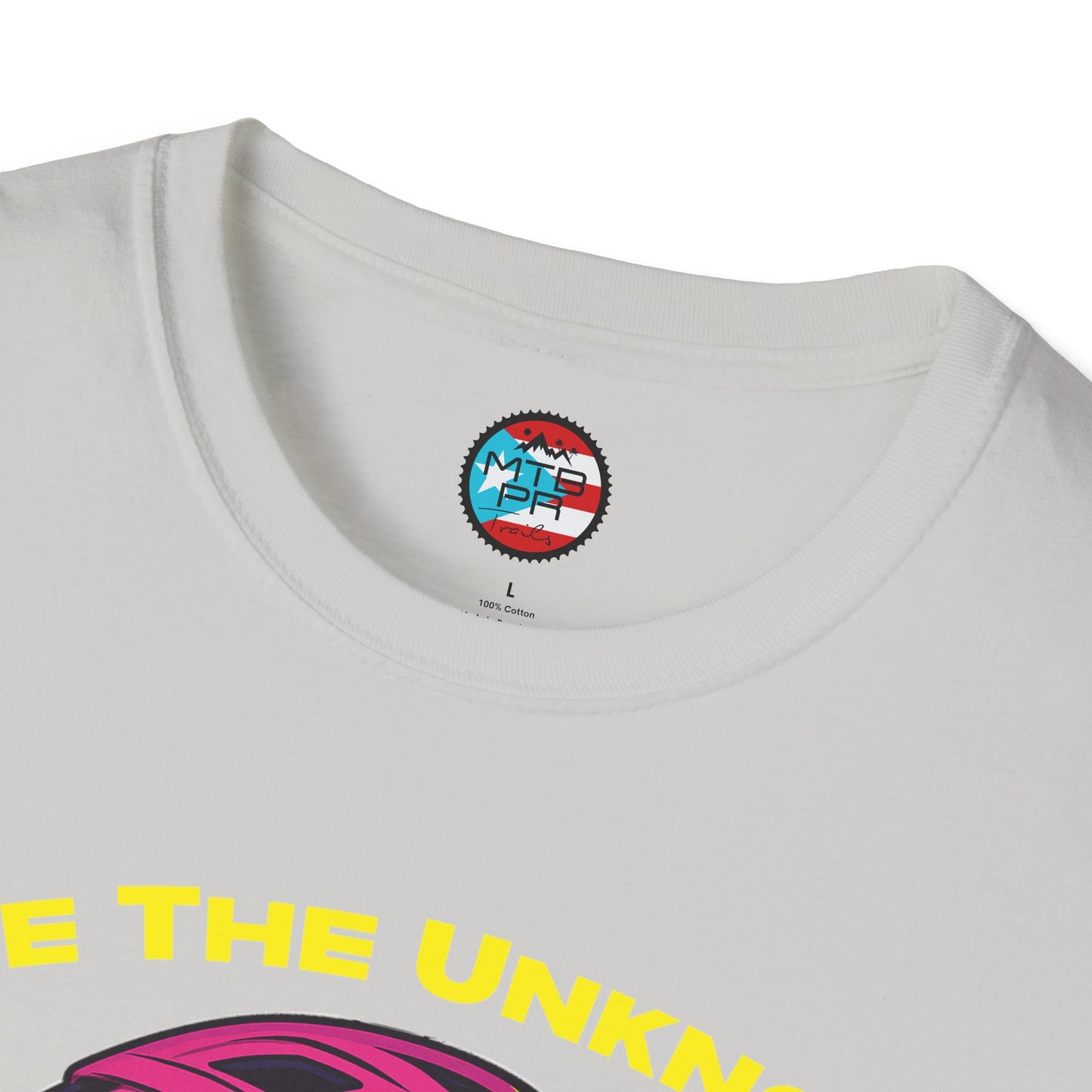 Ride The Unknown " - El Ovni MTB - MTB PR TRAILS - Unisex Softstyle T-Shirt