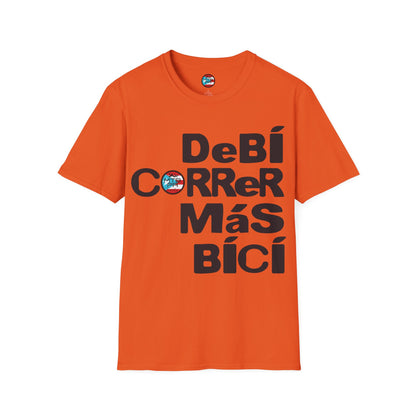 DeBI CoRReR MaS BICI - Black - MTB PR TRAILS - Unisex Softstyle T-Shirt