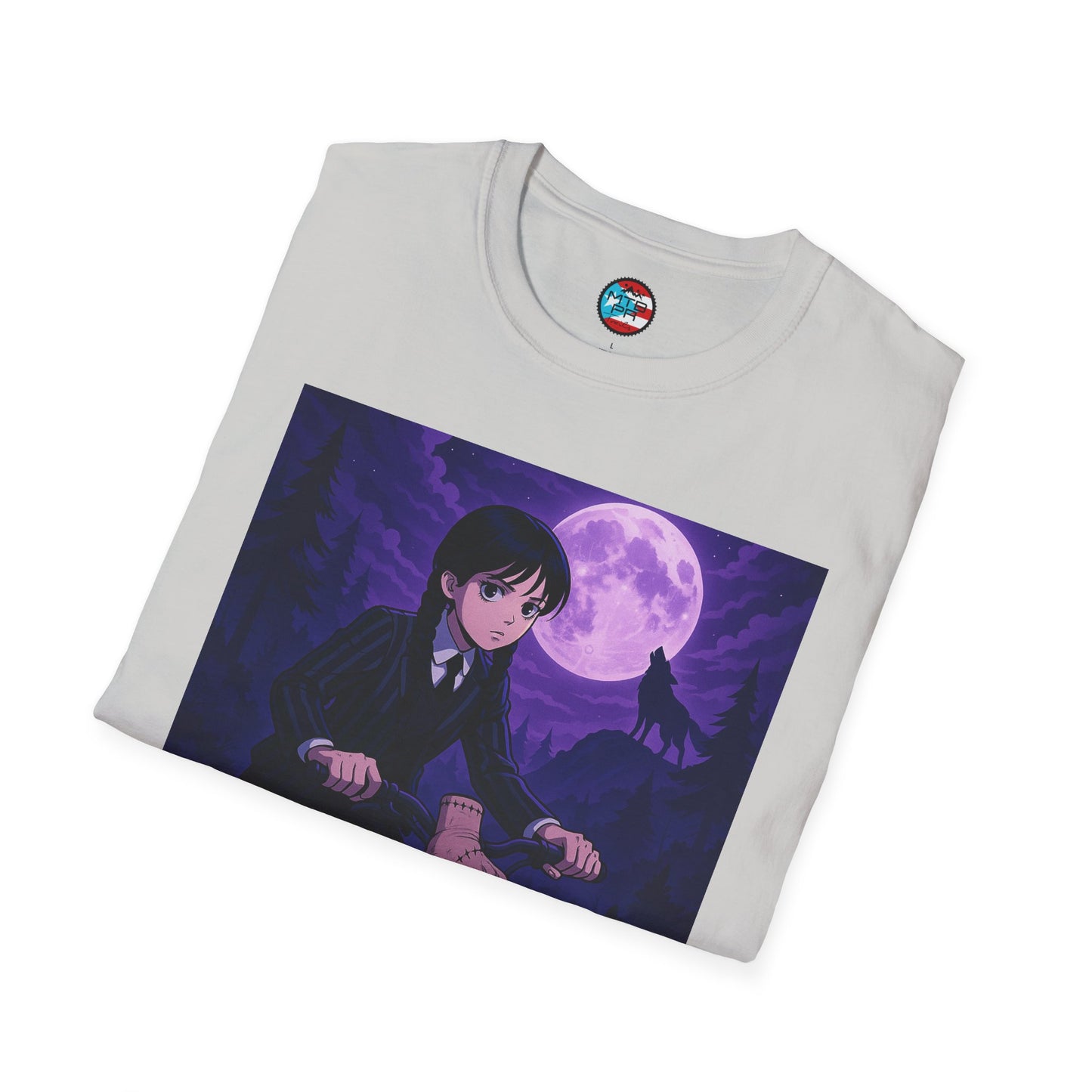 Merlina en MTB - MTB PR TRAILS - Unisex Softstyle T-Shirt