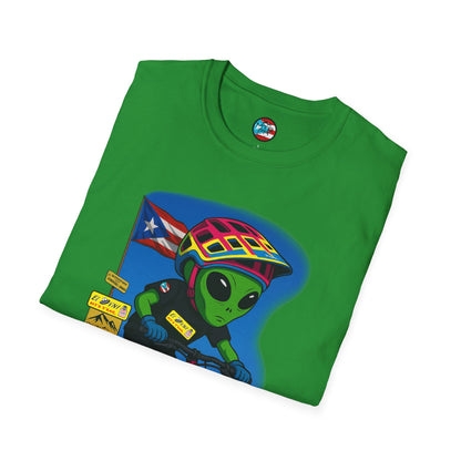 "Ride The Everest 2 " - El Ovni MTB - MTB PR TRAILS - Unisex Softstyle T-Shirt