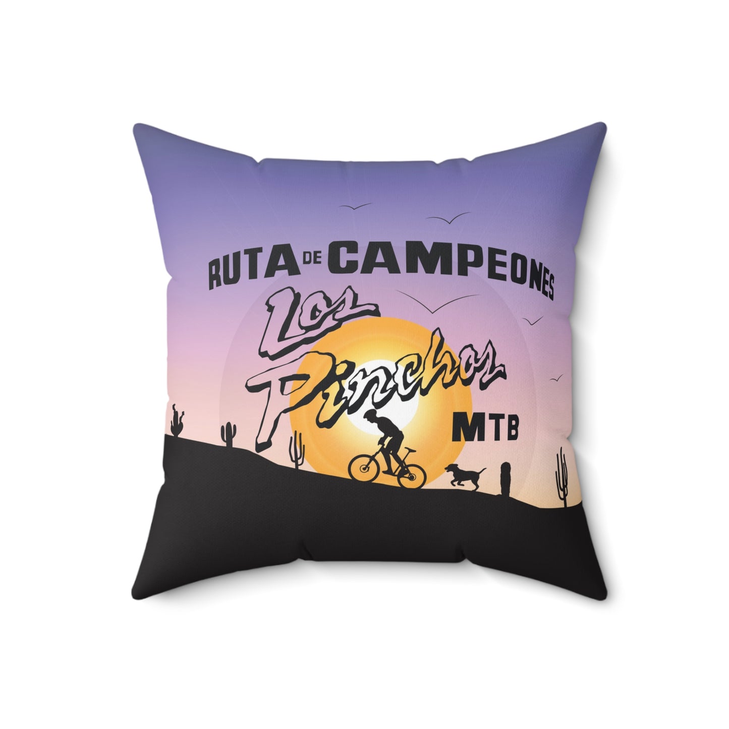 Los Pinchos MTB - OG - Spun Polyester Square Pillow