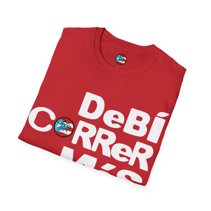 DeBI CoRReR MaS BICI - White - MTB PR TRAILS - Unisex Softstyle T-Shirt