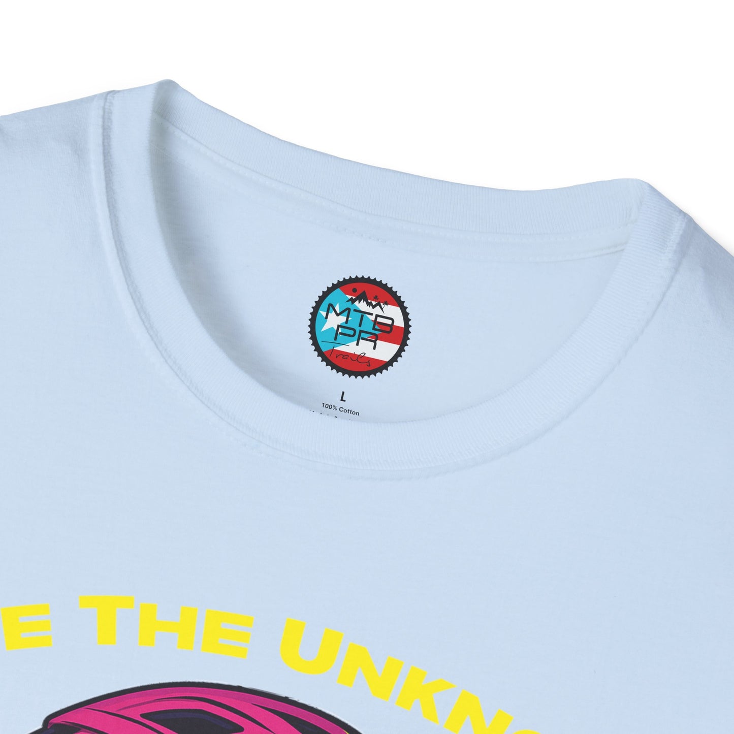 Ride The Unknown " - El Ovni MTB - MTB PR TRAILS - Unisex Softstyle T-Shirt