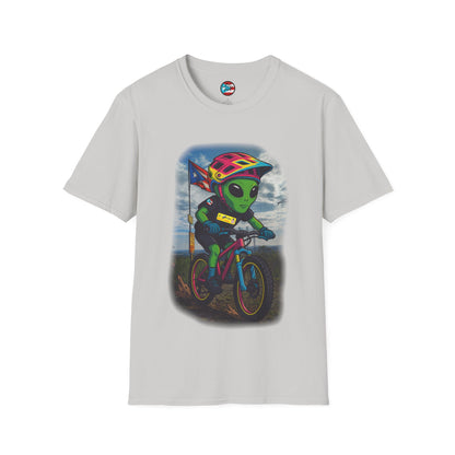 "Ride The Everest" - El Ovni MTB - MTB PR TRAILS - Unisex Softstyle T-Shirt