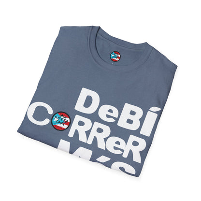 DeBI CoRReR MaS BICI - White - MTB PR TRAILS - Unisex Softstyle T-Shirt