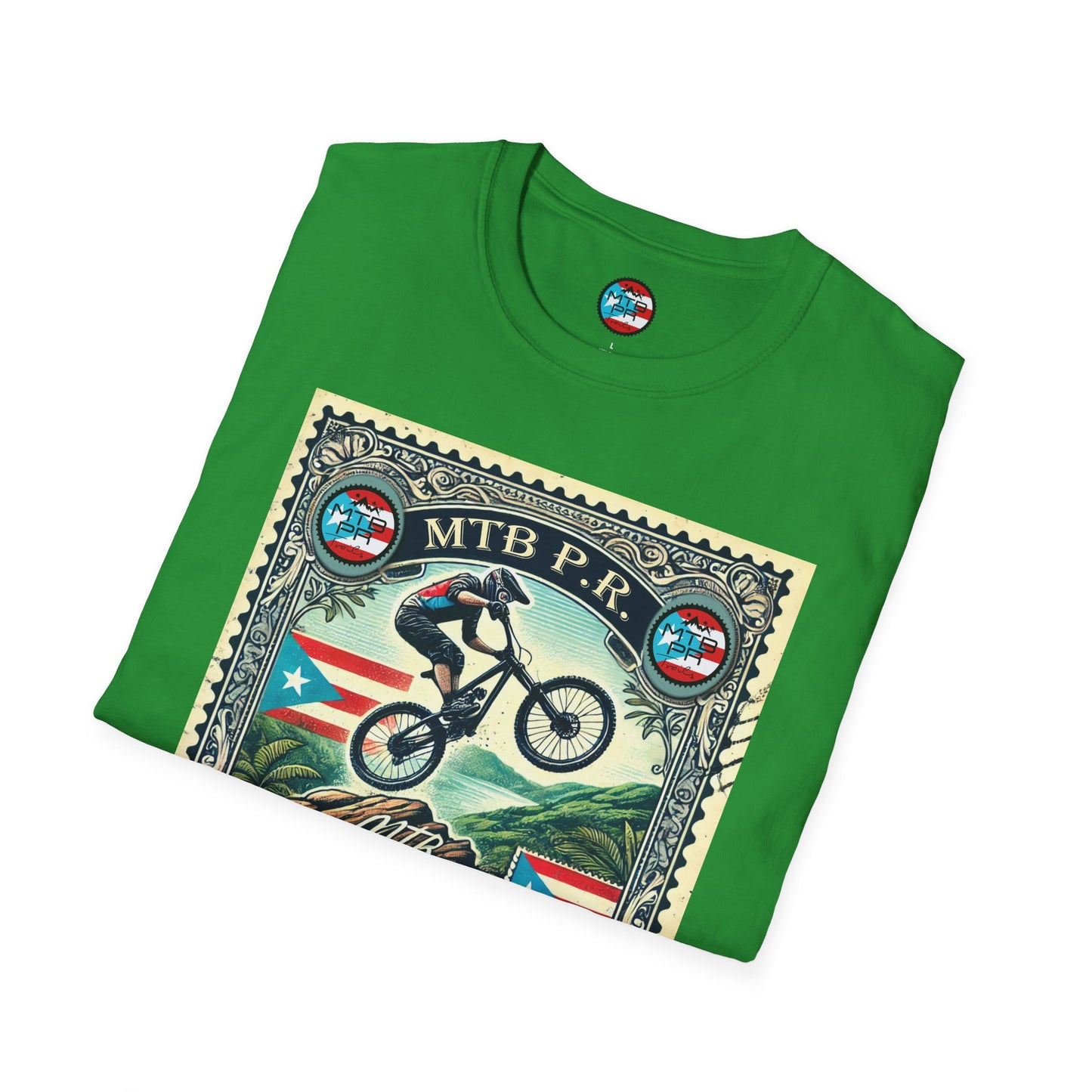 Sello MTB PR - MTB Trails - Unisex Softstyle T-Shirt