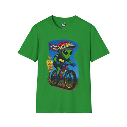 "Ride The Everest 2 " - El Ovni MTB - MTB PR TRAILS - Unisex Softstyle T-Shirt