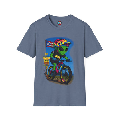 "Ride The Everest 2 " - El Ovni MTB - MTB PR TRAILS - Unisex Softstyle T-Shirt