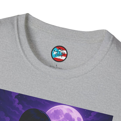 Merlina en MTB - MTB PR TRAILS - Unisex Softstyle T-Shirt