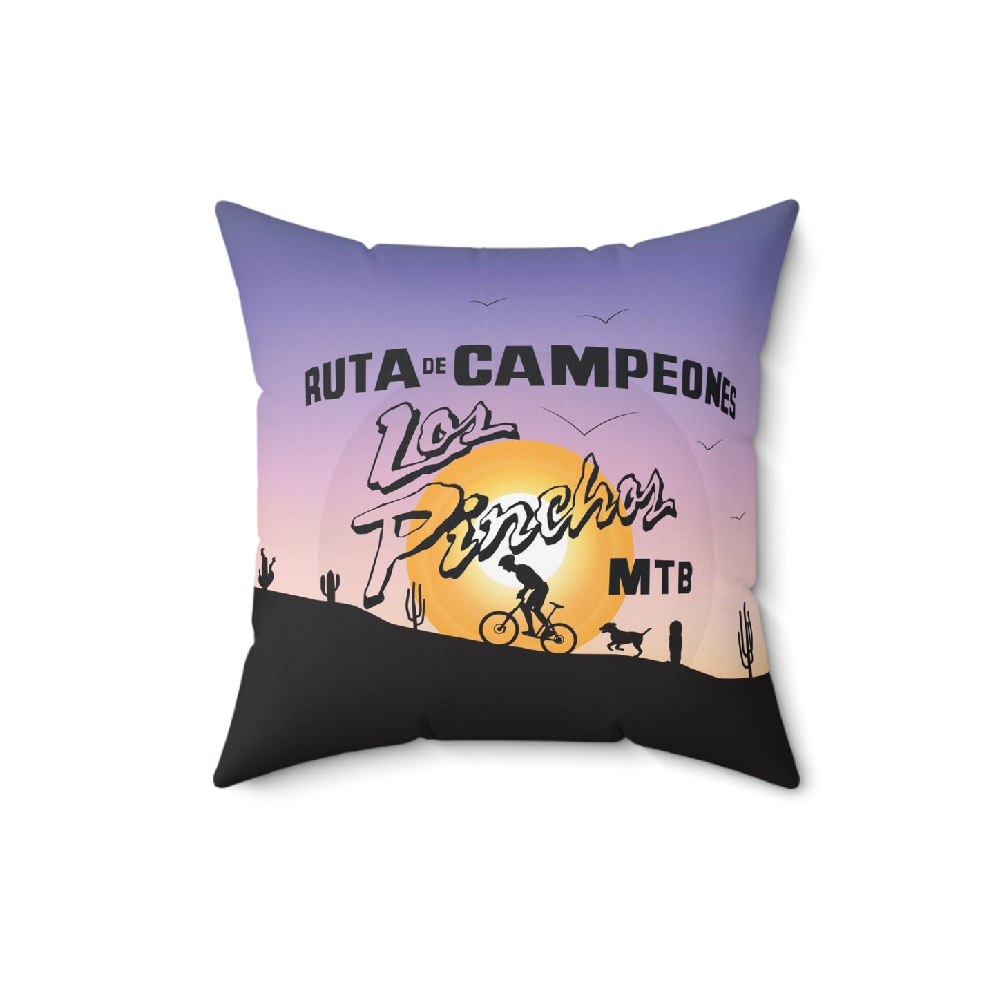 Los Pinchos MTB - OG - Spun Polyester Square Pillow