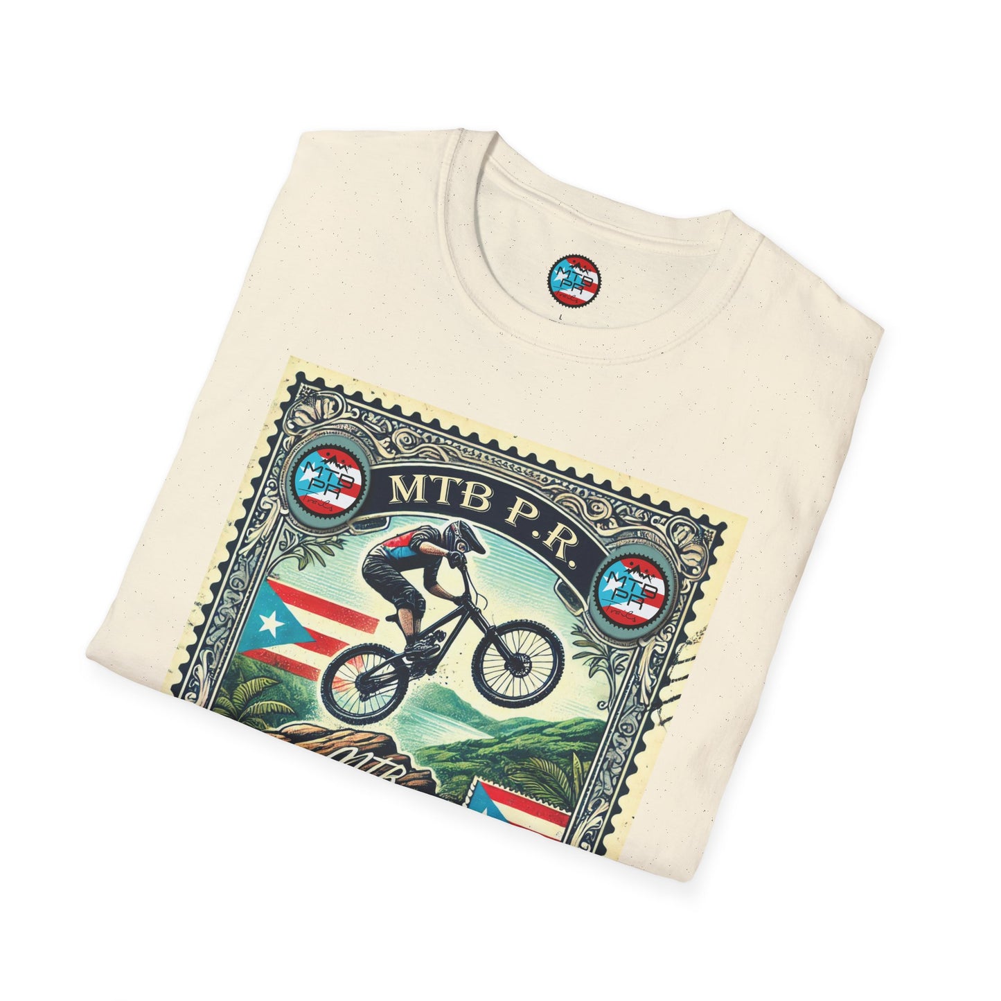 Sello MTB PR - MTB Trails - Unisex Softstyle T-Shirt