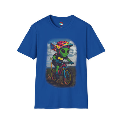 "Ride The Everest" - El Ovni MTB - MTB PR TRAILS - Unisex Softstyle T-Shirt