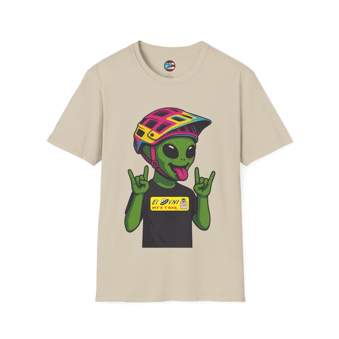 El Ovni Rockero - El Ovni MTB - MTB PR TRAILS - Unisex Softstyle T-Shirt