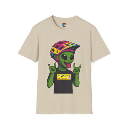 El Ovni Rockero - El Ovni MTB - MTB PR TRAILS - Unisex Softstyle T-Shirt