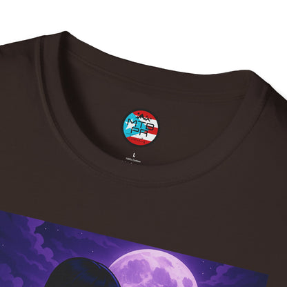 Merlina en MTB - MTB PR TRAILS - Unisex Softstyle T-Shirt