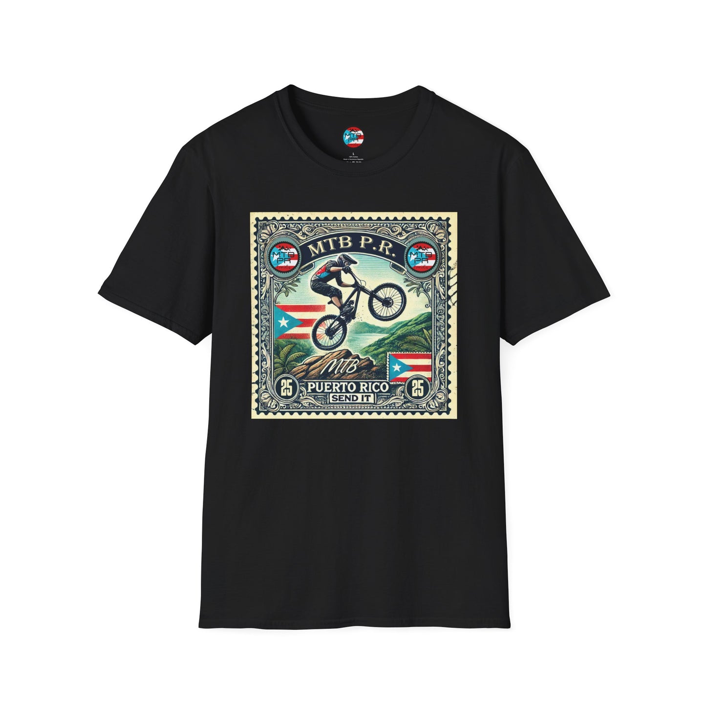 Sello MTB PR - MTB Trails - Unisex Softstyle T-Shirt