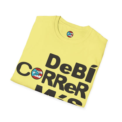 DeBI CoRReR MaS BICI - Black - MTB PR TRAILS - Unisex Softstyle T-Shirt