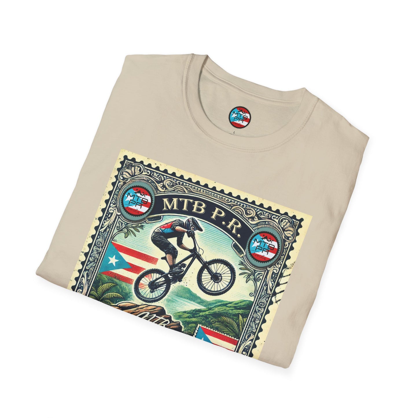 Sello MTB PR - MTB Trails - Unisex Softstyle T-Shirt