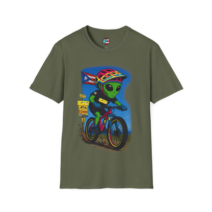 "Ride The Everest 2 " - El Ovni MTB - MTB PR TRAILS - Unisex Softstyle T-Shirt