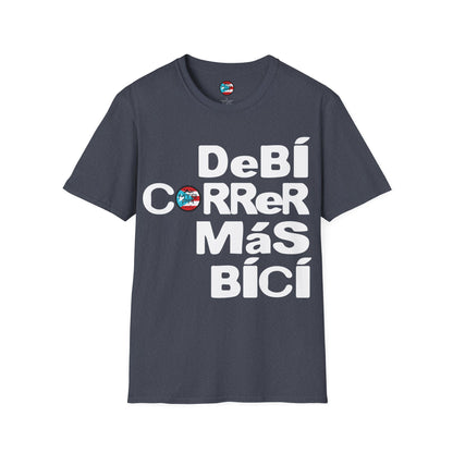 DeBI CoRReR MaS BICI - White - MTB PR TRAILS - Unisex Softstyle T-Shirt