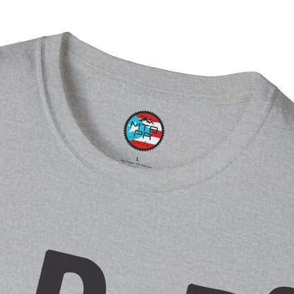 DeBI CoRReR MaS BICI - Black - MTB PR TRAILS - Unisex Softstyle T-Shirt