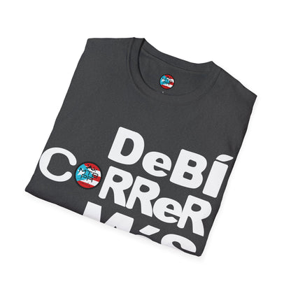 DeBI CoRReR MaS BICI - White - MTB PR TRAILS - Unisex Softstyle T-Shirt