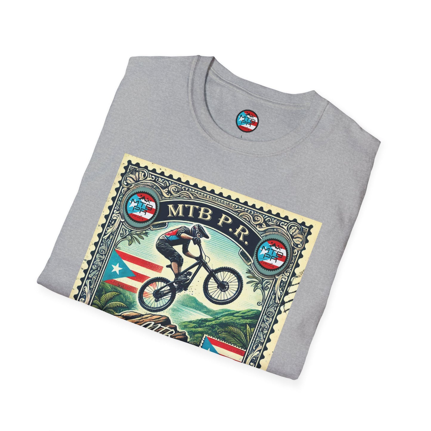Sello MTB PR - MTB Trails - Unisex Softstyle T-Shirt