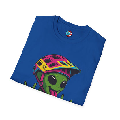 El Ovni Rockero - El Ovni MTB - MTB PR TRAILS - Unisex Softstyle T-Shirt